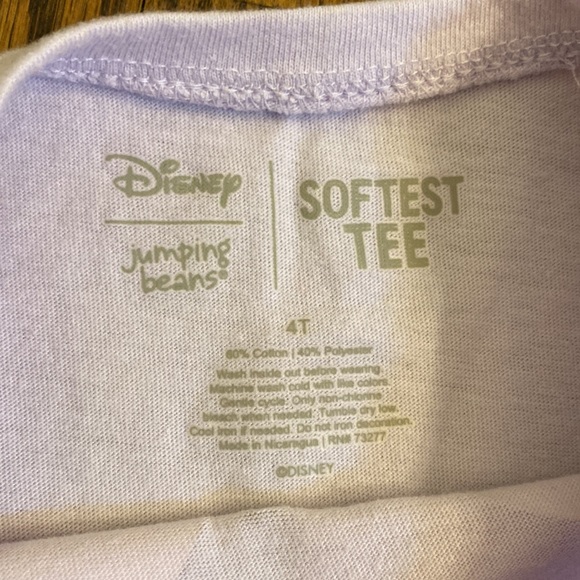 Disney Jumping Beans long sleeve tee. Light purple, size 4T - Picture 3 of 7
